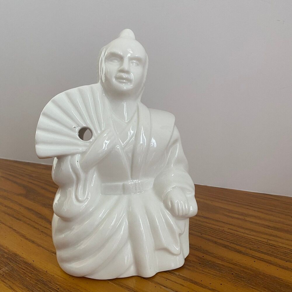 Unbranded Ceramic Planter Unisex OS White Excellent Japanese Figure Fan Tiki Mug